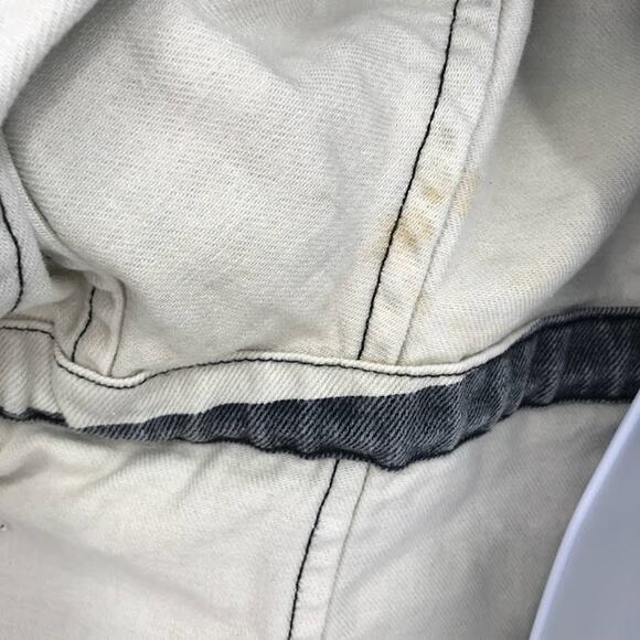 IRO Ourlandos Jacket 38/US 8 Striped Zebra Denim Snap Zip Front Quartet Pockets - Picture 11 of 12